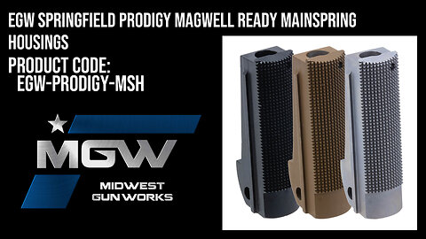 EGW Springfield Prodigy Magwell Ready Mainspring Housings - EGW-PRODIGY-MSH