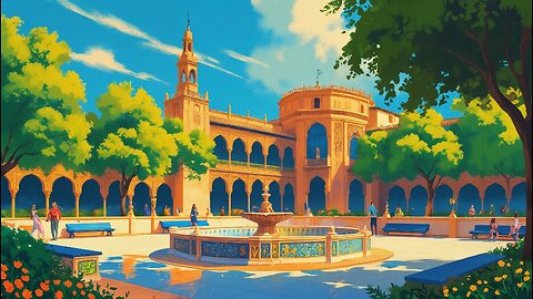 🌴 Walking Tour: Parque de María Luisa & Plaza de España | Seville’s Iconic Landmarks 🇪🇸