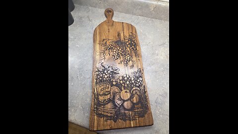 Cutting board with engraving