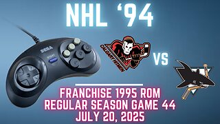 NHL '94 Franchise League (1995) - Hitmen (Tecmo DPS) Sharks (Len) {Genesis} Game 44