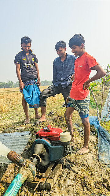 Extraordinary water irrigation system diesel engine style