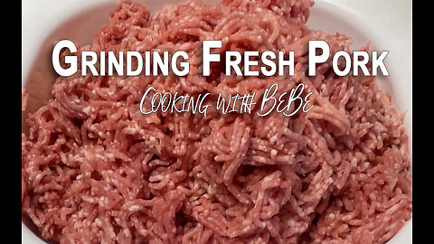 “Stop Buying Pre-Ground Meat! How to Grind Fresh Pork at Home”