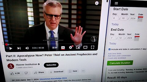 Peter Thiel on Antichrist Part 2.
