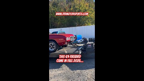 1969 Pontiac Firebird Convertible in for assembly to run. Engine. Trans. Wiring. HVAC. Brakes. Fuel