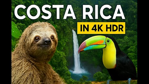 Costa Rica in 4K HDR | Breathtaking Nature, Rainforest, Waterfalls & Beaches in Ultra HD 60fps