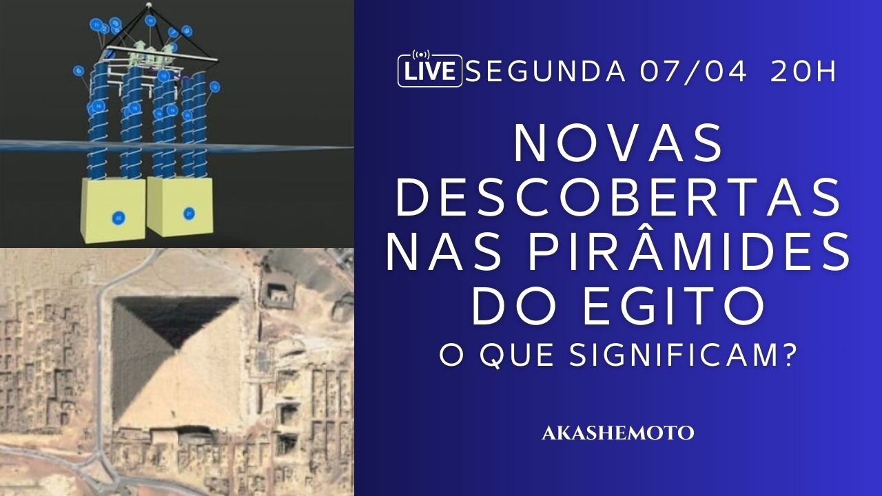 Novas descobertas nas Pirâmides do Egito | Live 07 abr 2025