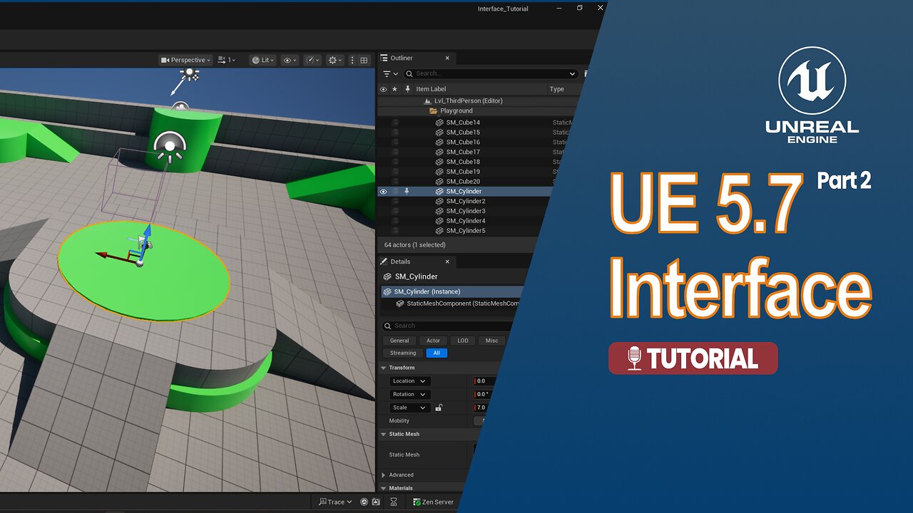 Tutorial: Unreal Engine 5.7 Interface (Part 2 of 2)