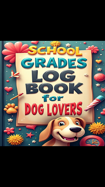 School Grades Log Book for Dog Lovers