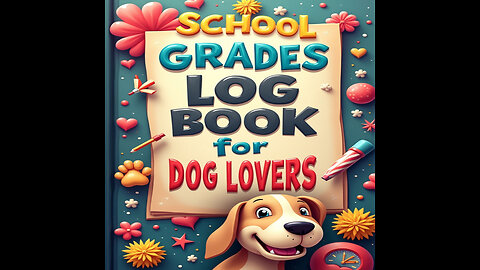 School Grades Log Book for Dog Lovers