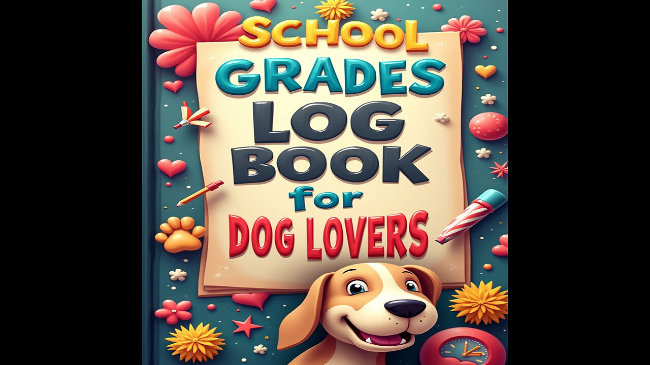 School Grades Log Book for Dog Lovers