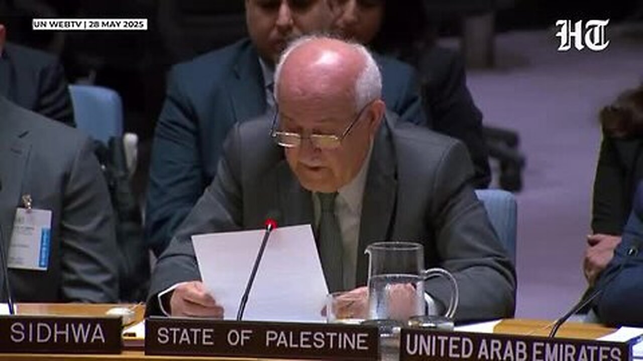 Palestine_Envoy_Breaks_Down_In_UNSC_Over_Gaza_Horror;_‘Flames___Hunger_Devouring_Our_Children…’