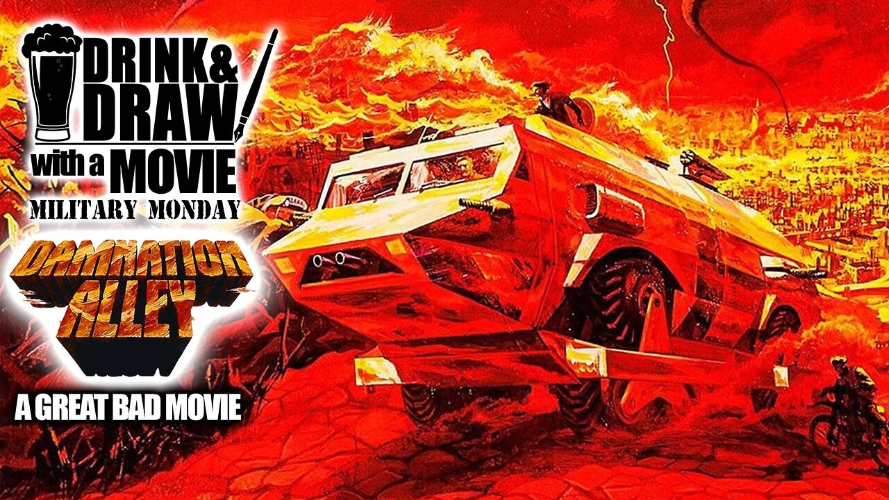 Military Veterans & Friends Drink and Draw while Discussing DAMNATION ALLEY (1977)!