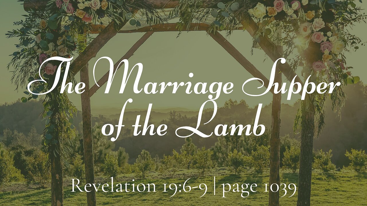 The Marriage Supper of the Lamb