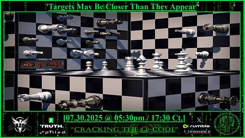"CRACKING THE Q-CODE" ~ 'Targets May Be Closer Than They Appear'