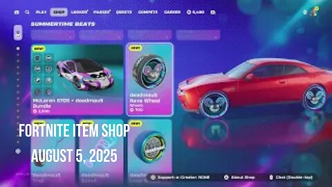 Fortnite Item Shop|August 5, 2025(*New* Deadmau5 Bundle)