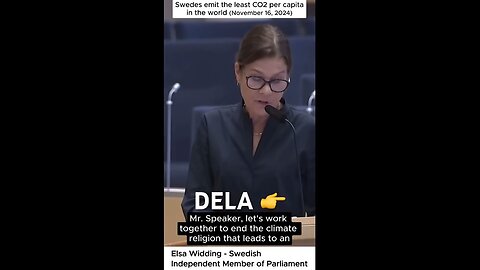 Elsa Widding - Swedes emit the least CO2 per capita in the world