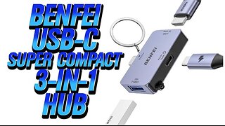 BENFEI Super Compact USB-C 3-in-1 Hub