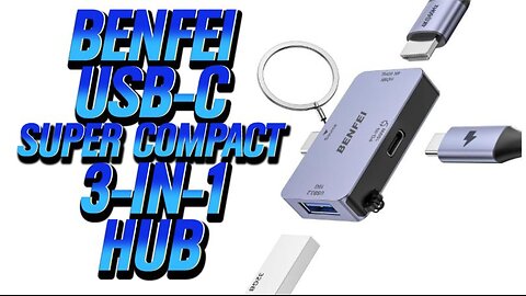 BENFEI Super Compact USB-C 3-in-1 Hub