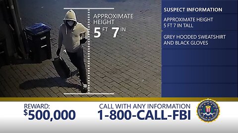 🚨 FBI MANHUNT: $500,000 reward for info re: Jan 5th Pipe Bomber