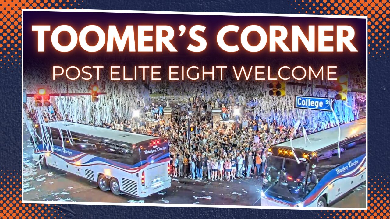Fans Welcome Auburn Basketball to Toomer's Corner | Post Elite Eight | Timelapse