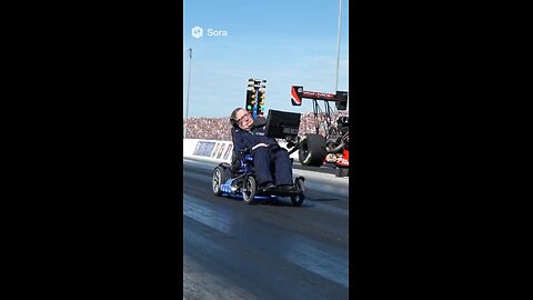 Stephen Hawking drag race legend