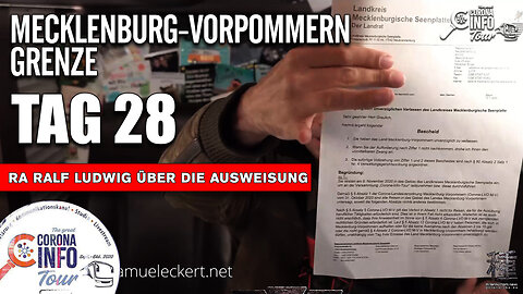 CORONA INFO Tour - Grenze MV | 2020-11-10 - Tag 28 - RA Ralf Ludwig - Ausweisung
