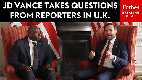 JD Vance Takes Questions From Reporters During His Meeting With UK's FM In England