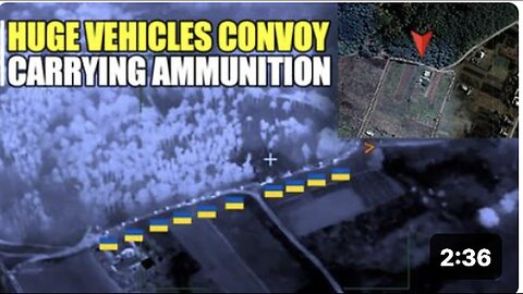 "Enormous Damage Inflicted on Major Ukrainian Logistics Convoy in Sumy"