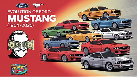 🚗🔥 Evolution of the Ford Mustang (1964–2025) | 🦾 Morphing Muscle Legends 💥⚙️