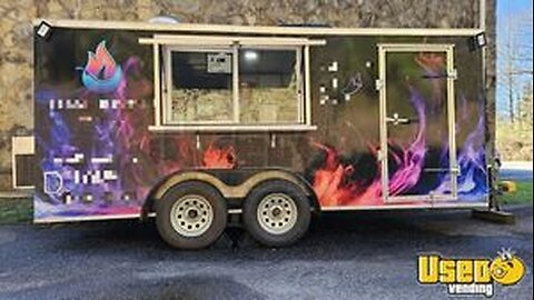 2021 6.5' x 16' Eagle Cargo Kitchen Food Trailer with Fire Suppression System