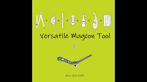 Multi-Function Drawing Tool With Curved Ruler & Protractor For Designers, Artists & Architects