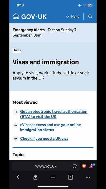Gov news : visas and migration