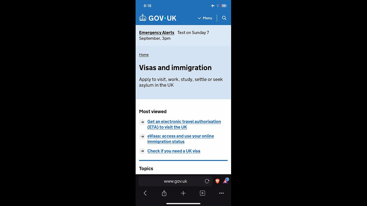 Gov news : visas and migration