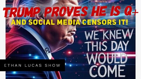 🚨BREAKING: TRUMP DROP PROVES HE IS Q+ ...and X, Instagram, and Facebook are Censoring it!!!