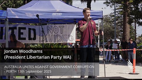 Jordan Woodhams (President Libertarian Party WA)