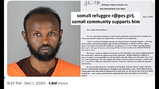 somali refuge r@pes kid in MN and Islamic community sides with him, writing letter of character