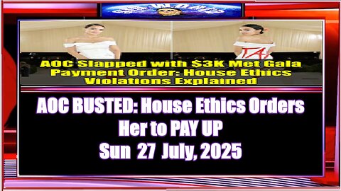 AOC BUSTED House Ethics Orders Her to PAY UP
