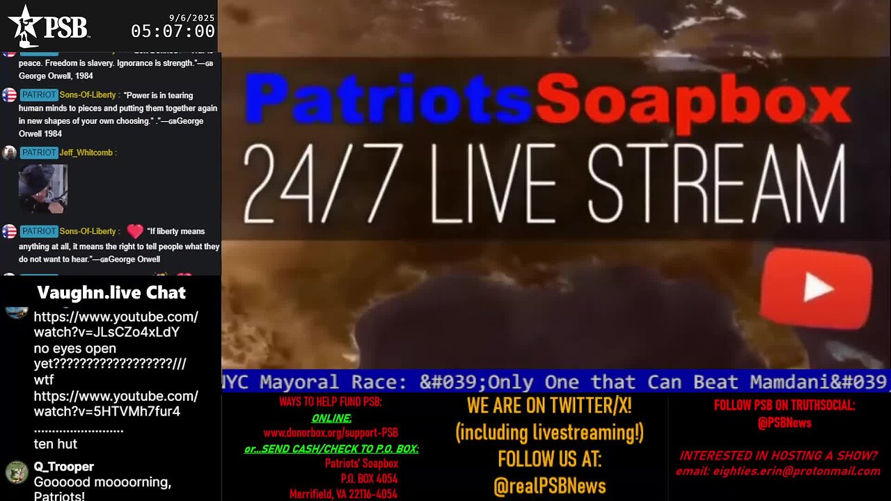 2025-09-06 05:02 EDT - Patriots Rising: with Q Trooper & Majjik