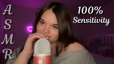 FAST AND INTENSE ASMR At 100% SENSITIVITY (Mouth Sounds, Hand Sounds, Tingly)