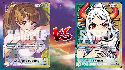 One Piece TCG Charlotte Pudding VS Carrot And Green Yellow Yamato!!