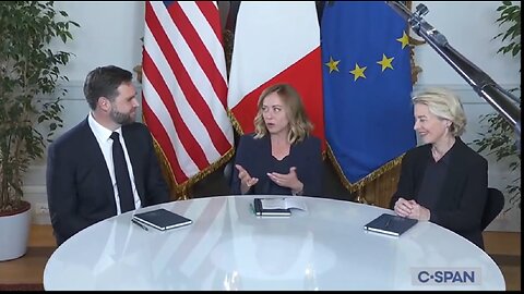 Vice President Vance Meets With Italian Prime Minister and European Commission President