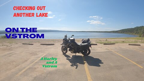 Checking out another Lake on the V Strom