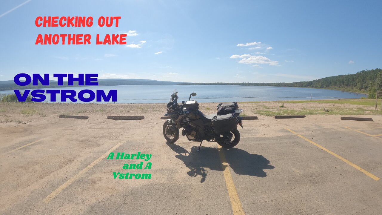 Checking out another Lake on the V Strom
