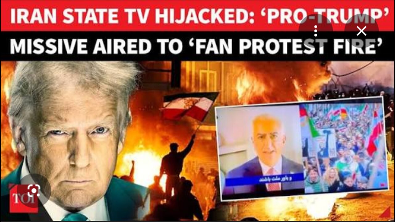 Iran State Tv Hijacked Base Burned Down By Iranians... #VishusTv 📺