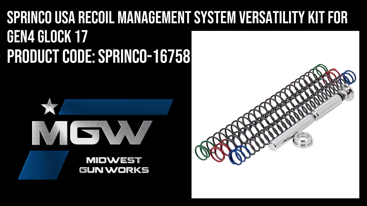 Sprinco USA Recoil Management System Versatility Kit For Gen4 Glock 17 - SPRINCO-16758