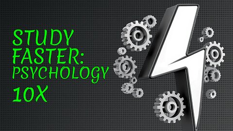 How to STUDY 10x FASTER | Understanding Psychology