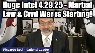 Lt. Col. Ricardo Bosi: Huge Intel 4.29.25 - Martial Law & Civil War is Starting!