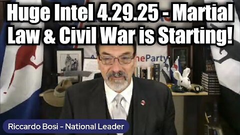 Lt. Col. Ricardo Bosi: Huge Intel 4.29.25 - Martial Law & Civil War is Starting!