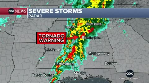 MAJOR TORNADO OUTBREAKS ACROSS THE SOUTH, 40 TORNADOES 34 DEAD.