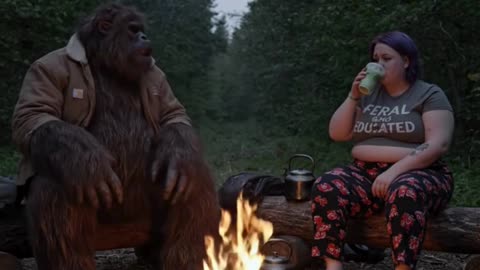 LIBERAL VEGAN WOMAN CHOOSES BIG FOOT IN THE WOODS AND THIS HAPPENS! #SHORTS
